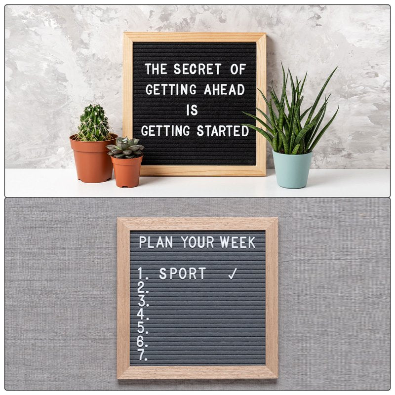 Felt Letter Board Letters and Numbers Set - Changeable Symbols for Message Boards