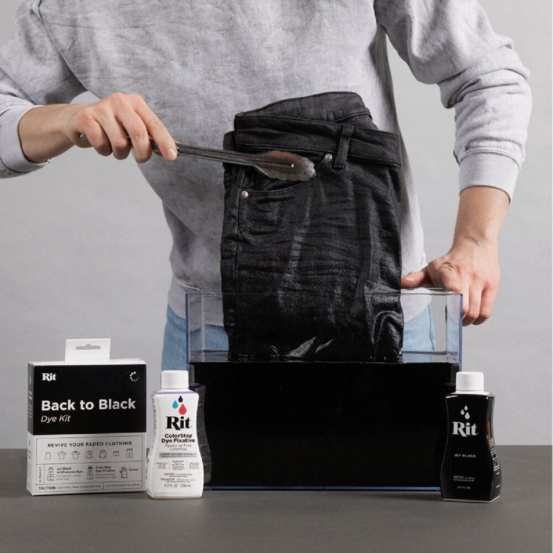 Fabric Dye Kit for Clothing & Upholstery - Black Color Restorer