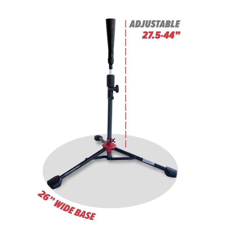 Adjustable Baseball Batting Tee with Rubber Top, Collapsible & Portable Training Aid