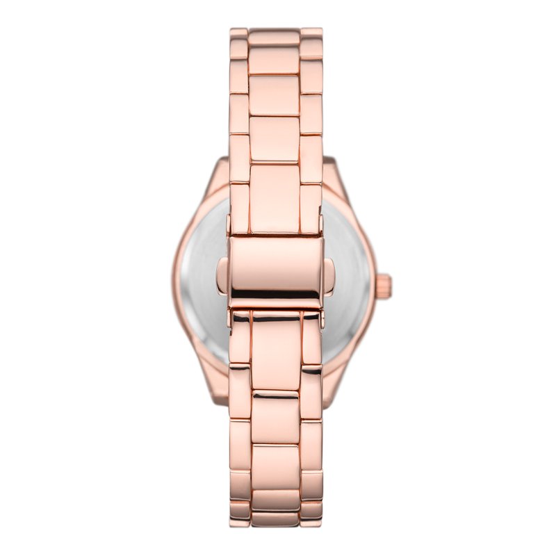 Women's Rose Gold Gift Set with Watch, Bracelets & Earrings