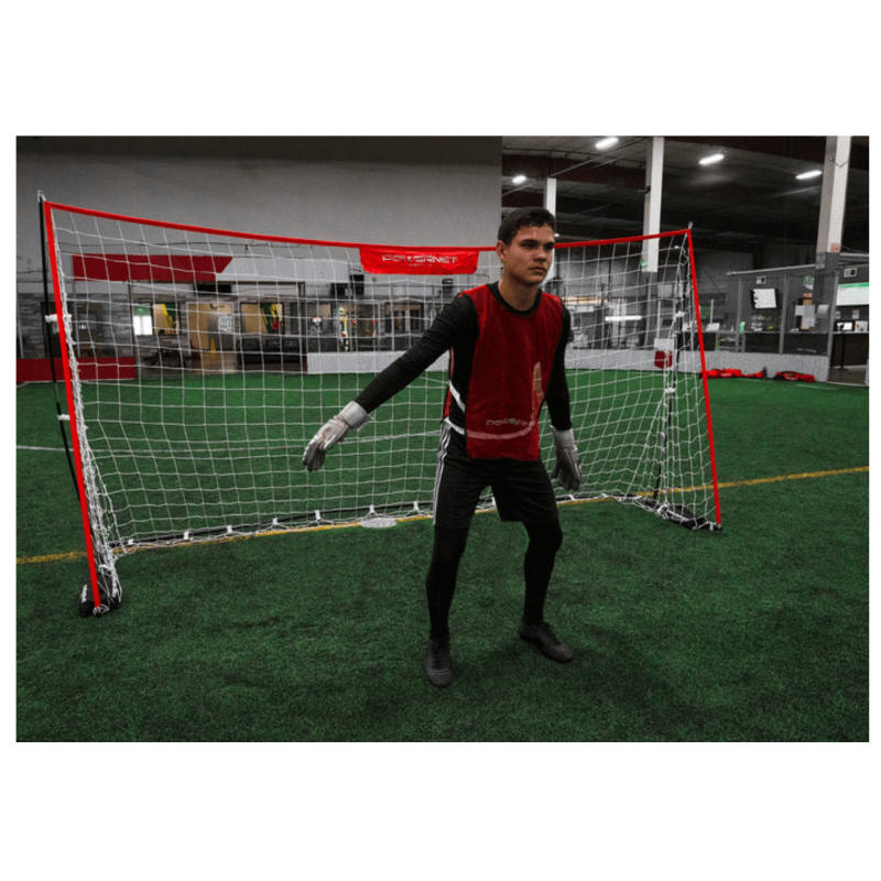 PowerNet 8x4 ft Portable Soccer Goal – Collapsible with Fiberglass Poles + Bag