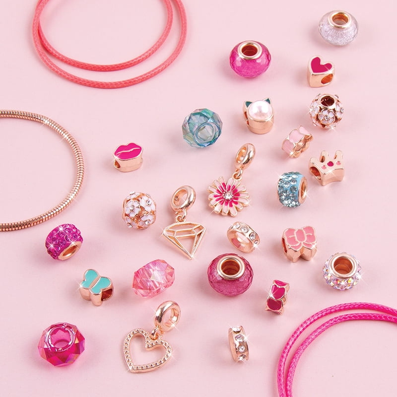 DIY Jewelry Making Kit for Kids & Tweens - 28 Piece Charm & Bead Set