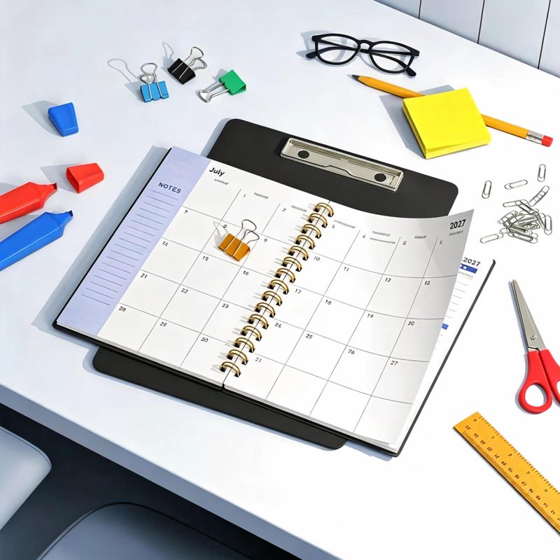 Academic Weekly & Monthly Planner 2027-2028 with Tabs, Flexible Cover, Wirebound, 5.6x8.2 Inches