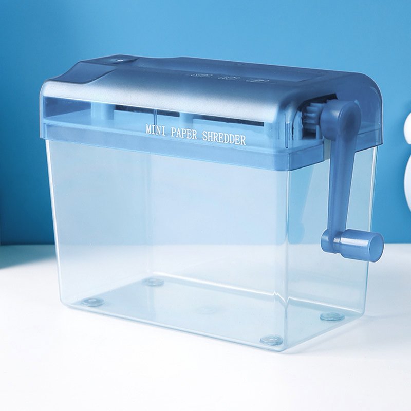 Mini Hand Shredder Portable Manual Paper Cutter for Documents and Cards