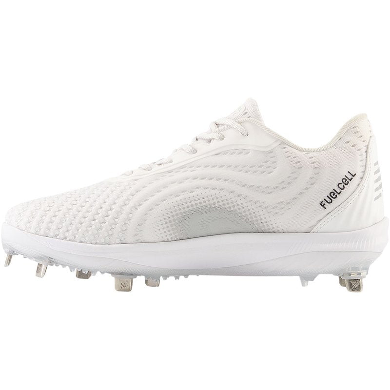 Men's Baseball Cleats FuelCell 4040v7 Low Metal Spikes White Grey