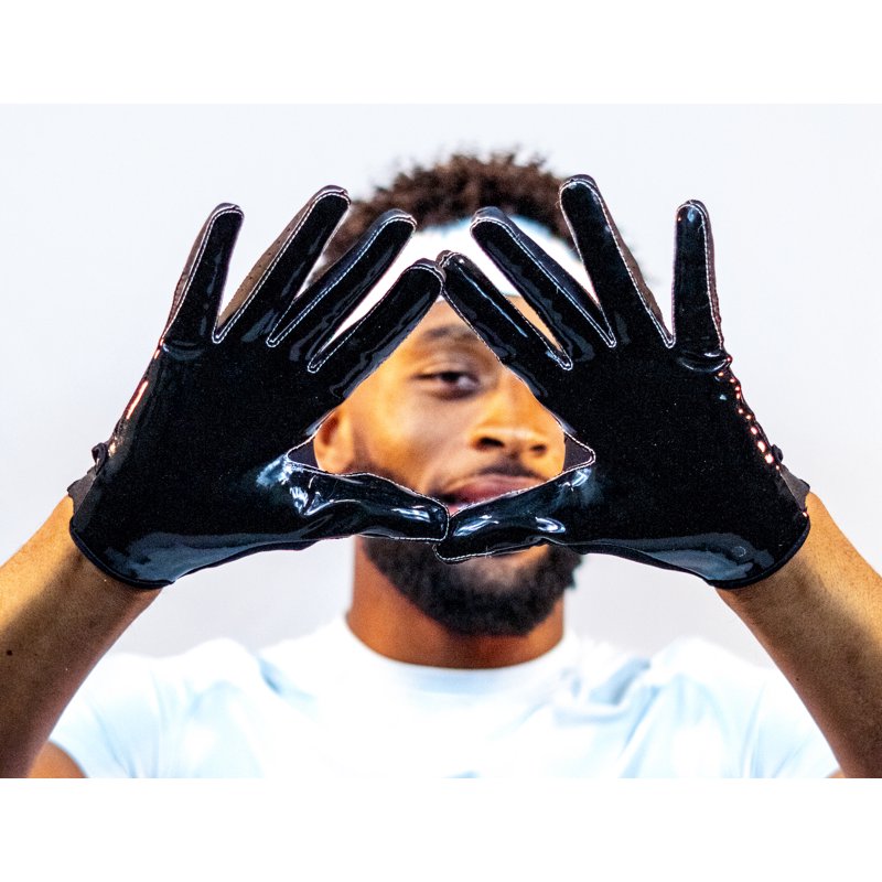 Youth Football Receiver Gloves - Non-Slip, Breathable, Adjustable Fit