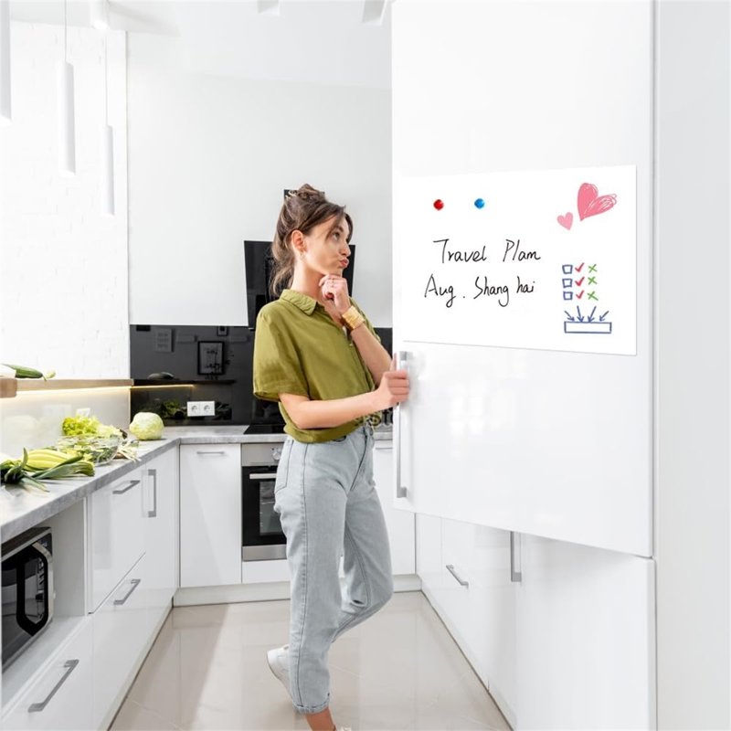 Magnetic Dry Erase Whiteboard Sheet for Refrigerator Kitchen Organizer