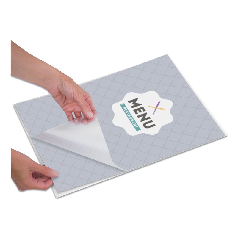 Laminating Pouches 3 Mil Clear Gloss 12x18 Inches 25 Pack Office Supplies