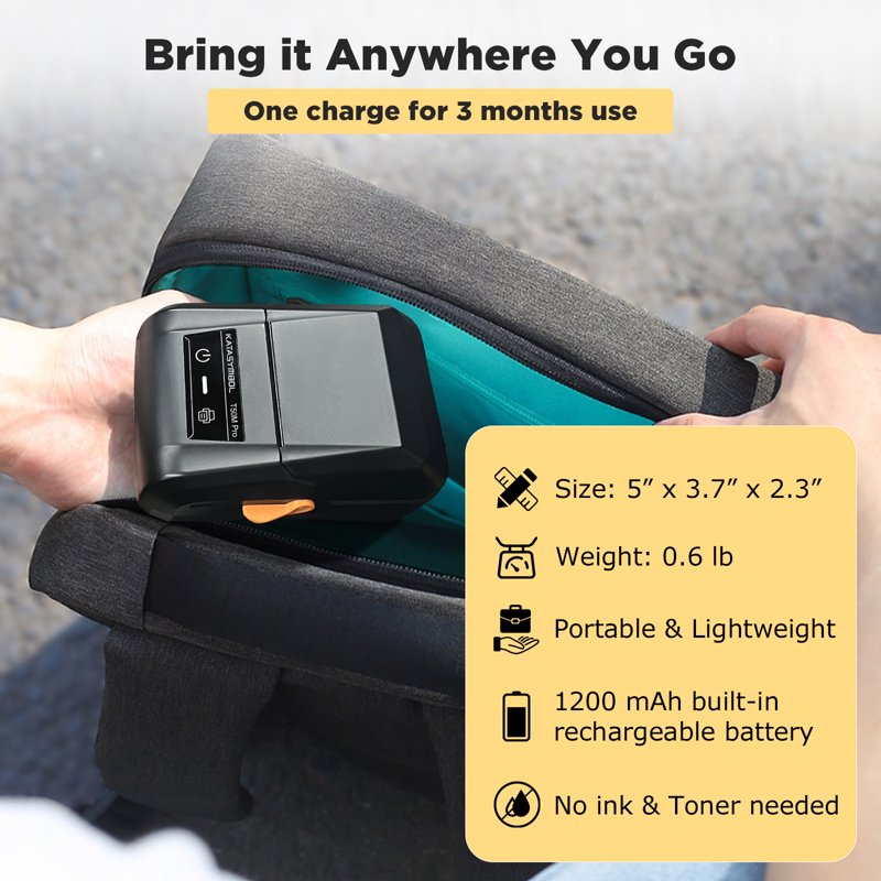 Bluetooth Label Maker Machine with 3 Tapes for Home Office - SUPVAN T50M Pro