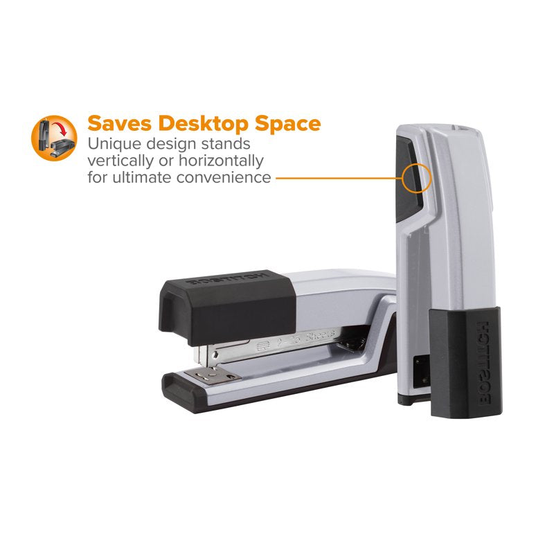 Premium 25-Sheet Capacity Stapler with No-Jam Technology, Silver Office Tool