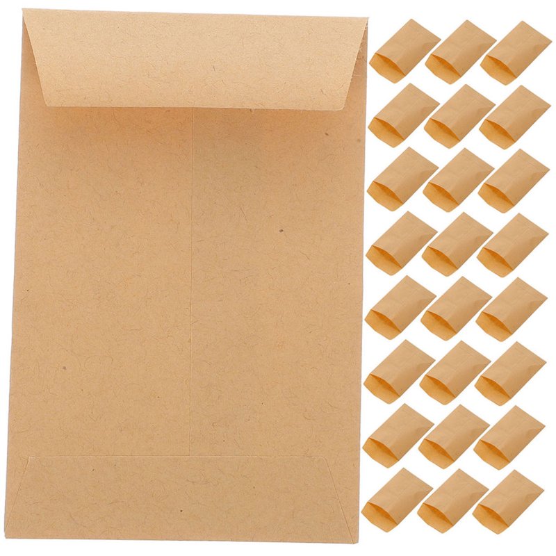 Kraft Paper Envelopes for Seed Storage and Small Items - 50 Pack