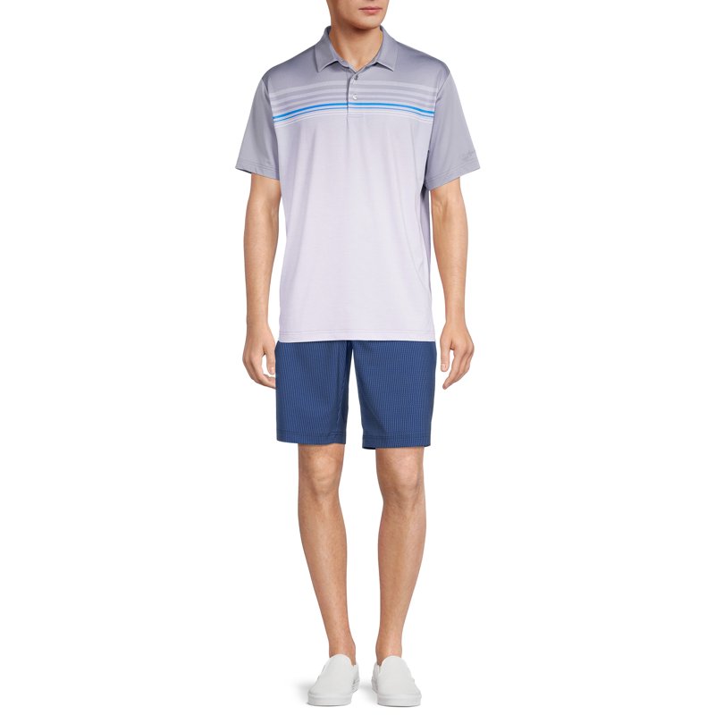 Ben Hogan Men’s & Big Men’s Ombre Stripe Polo Shirt – Grey XL Variation