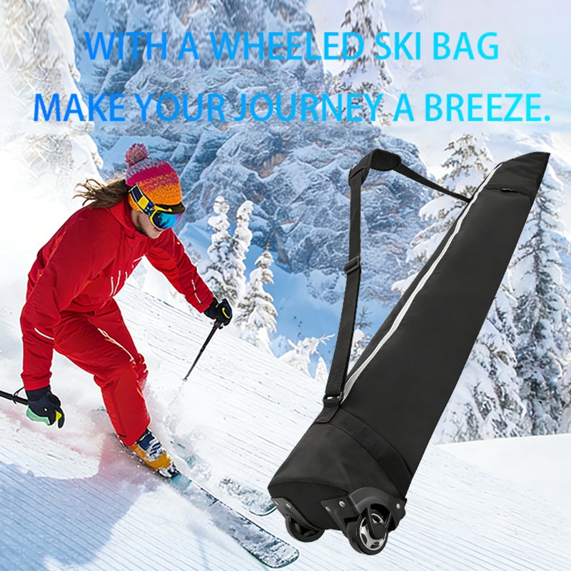 Padded Snowboard Bag with Wheels for Air Travel - Large Capacity Ski & Snowboard Carrying Case