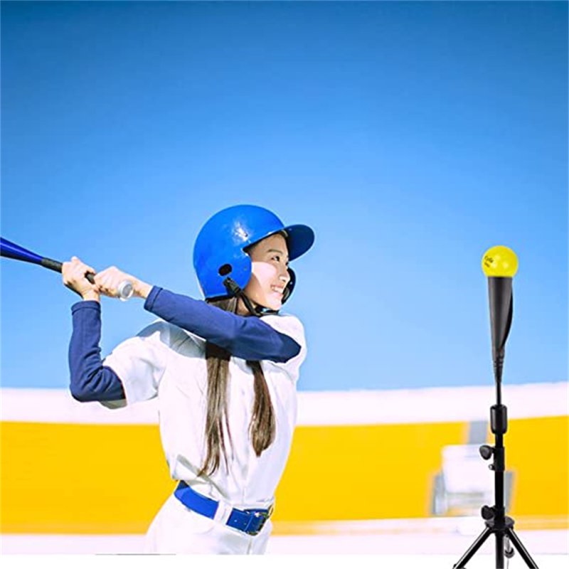 Adjustable Baseball & Softball Batting Tee for Hitting Practice - Portable Stand, 26.8-44 Inches