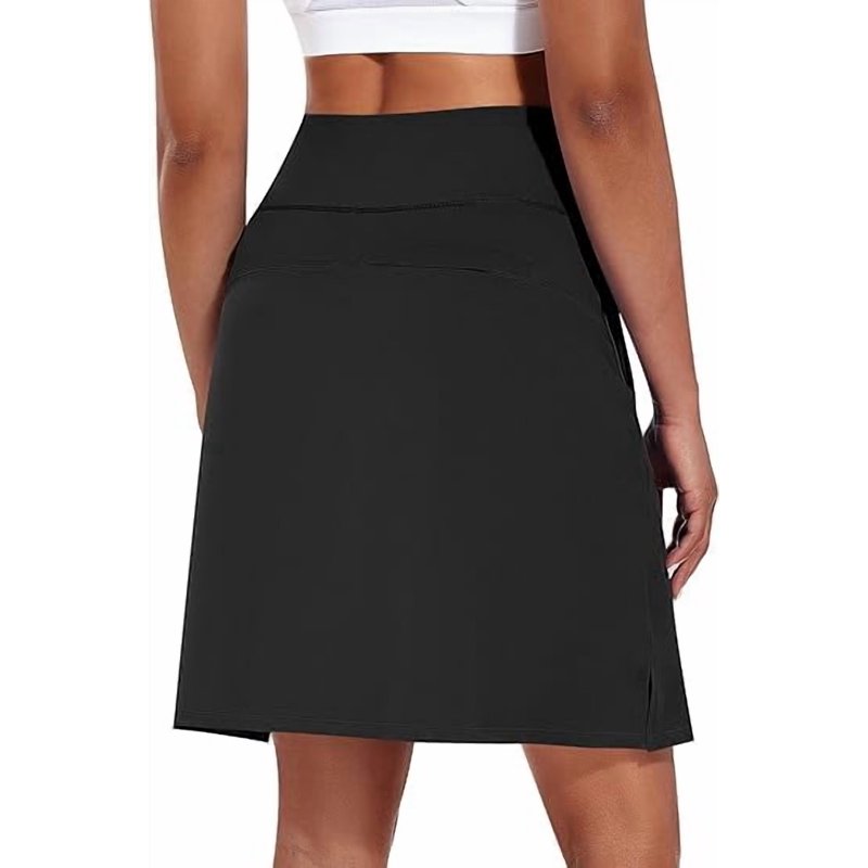 Women’s High Waist Knee Length Athletic Skort with Pockets - Tennis & Golf Skirt