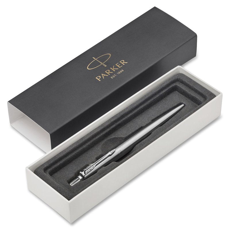 Parker Jotter Ballpoint Pen Stainless Steel Refillable Gift Box