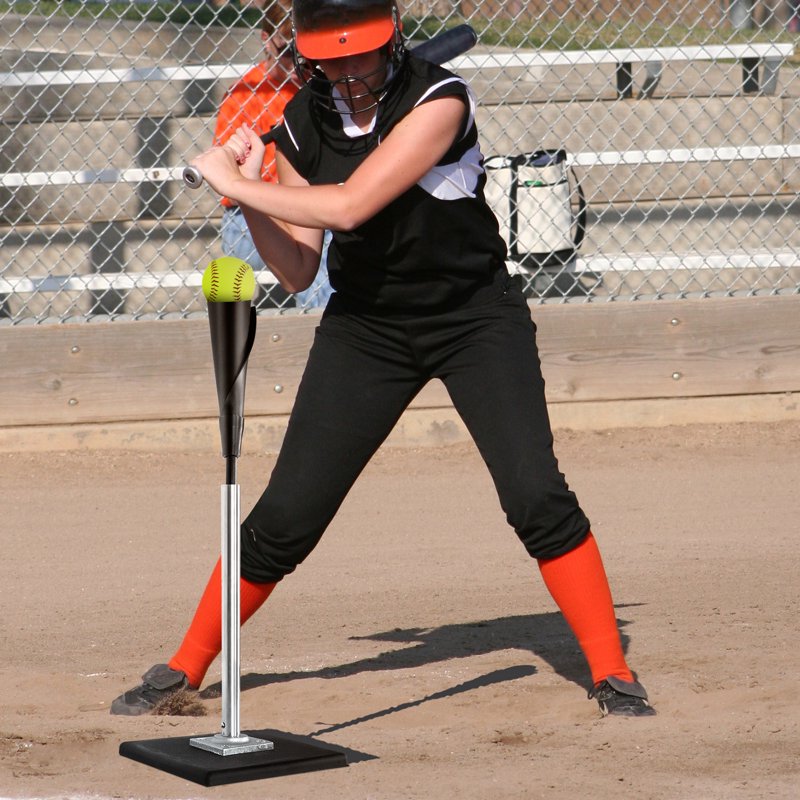 Adjustable Baseball Batting Tee - Portable & Durable Training Equipment, 25-37 Inches