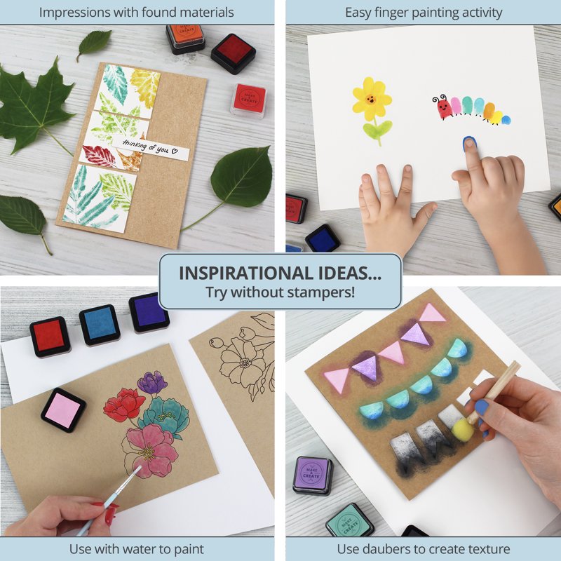 2 Pack Pastel Ink Pads for Stamping & Crafting - ArtSkills Make & Create