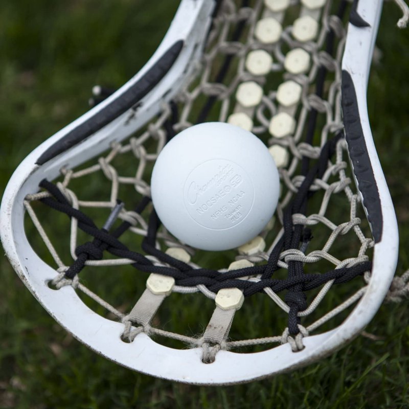 Official Size Rubber Lacrosse Balls - 12 Pack White, High Performance