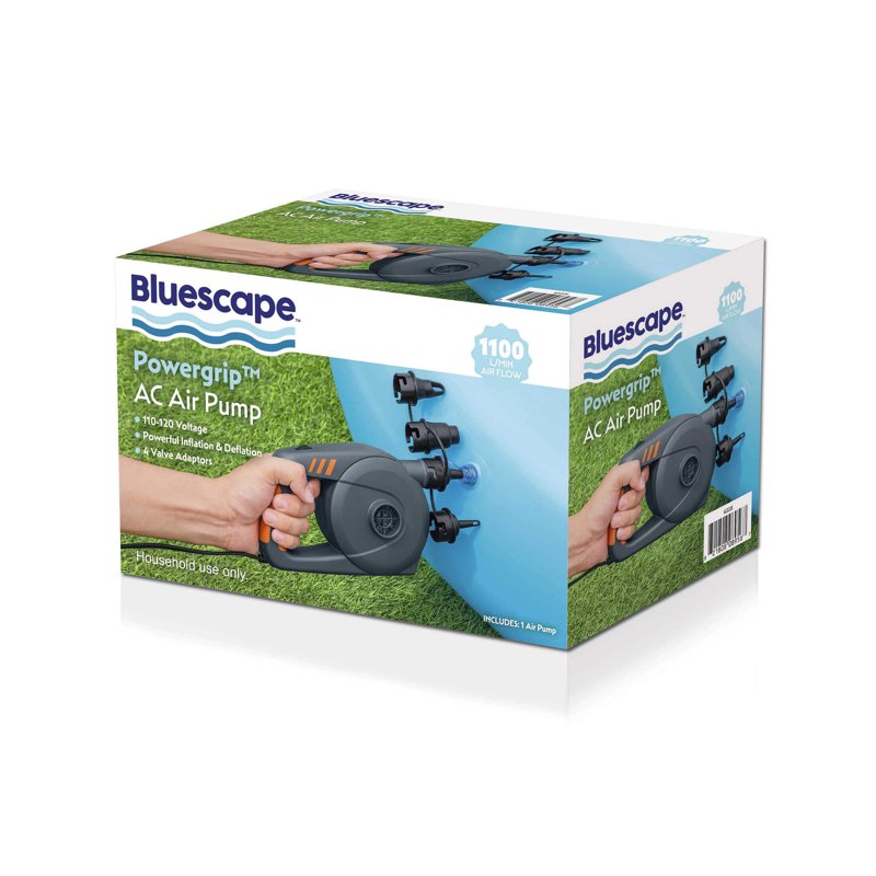 Electric Air Pump for Inflatables - Fast Inflator & Deflator with 4 Nozzles