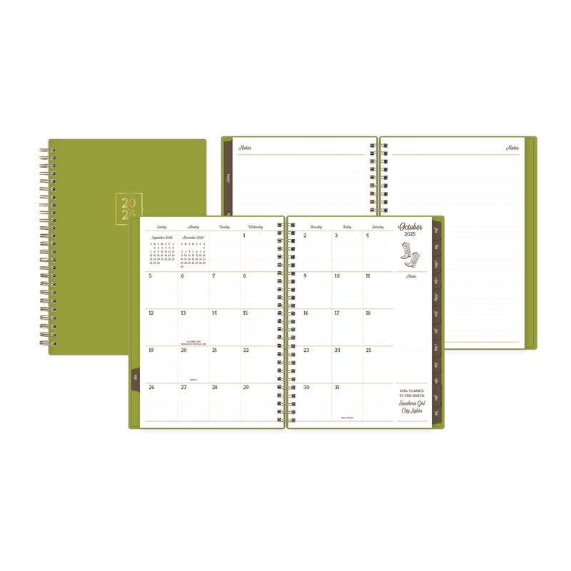 Jessie James Decker Blue Sky 15-Month Weekly & Monthly Planner - Limelight Green