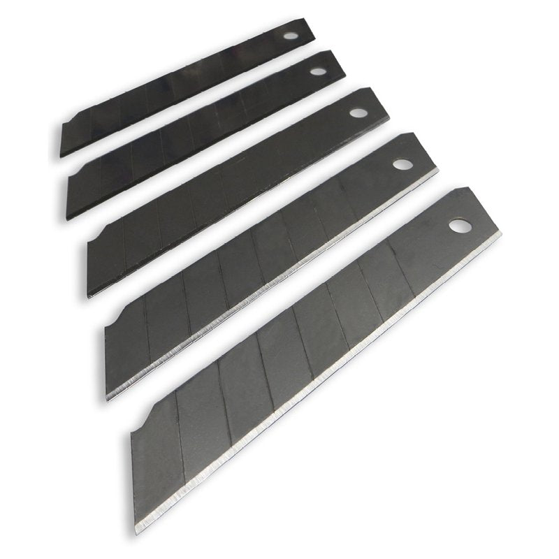 18mm Carbon Steel Snap Off Blades Pack of 10 - Heavy Duty Utility Blades