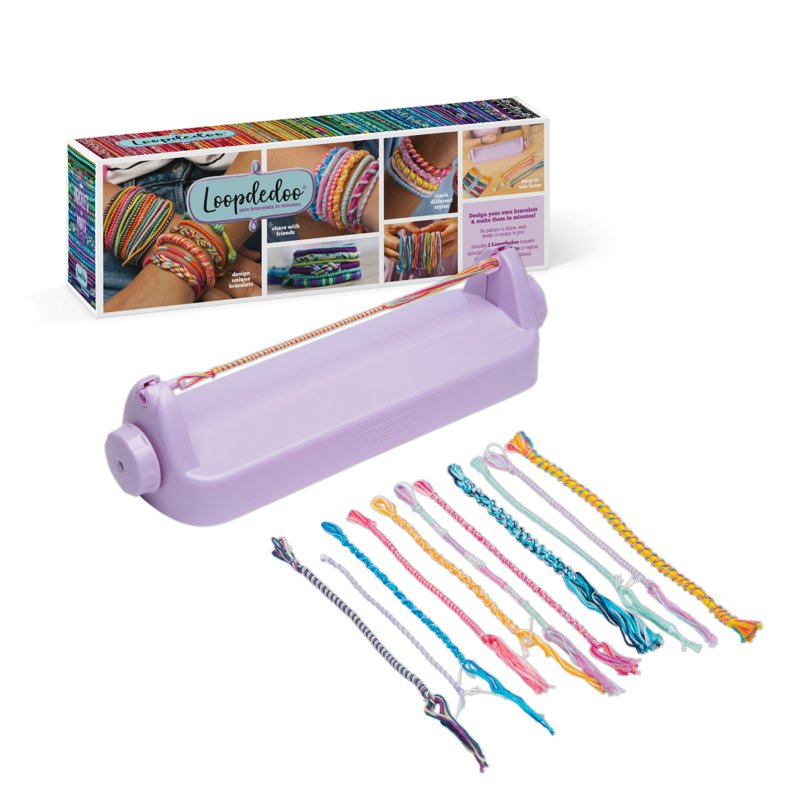 Kids DIY Friendship Bracelet Kit with Spinning Loom - Creative Jewelry Making for Ages 8+