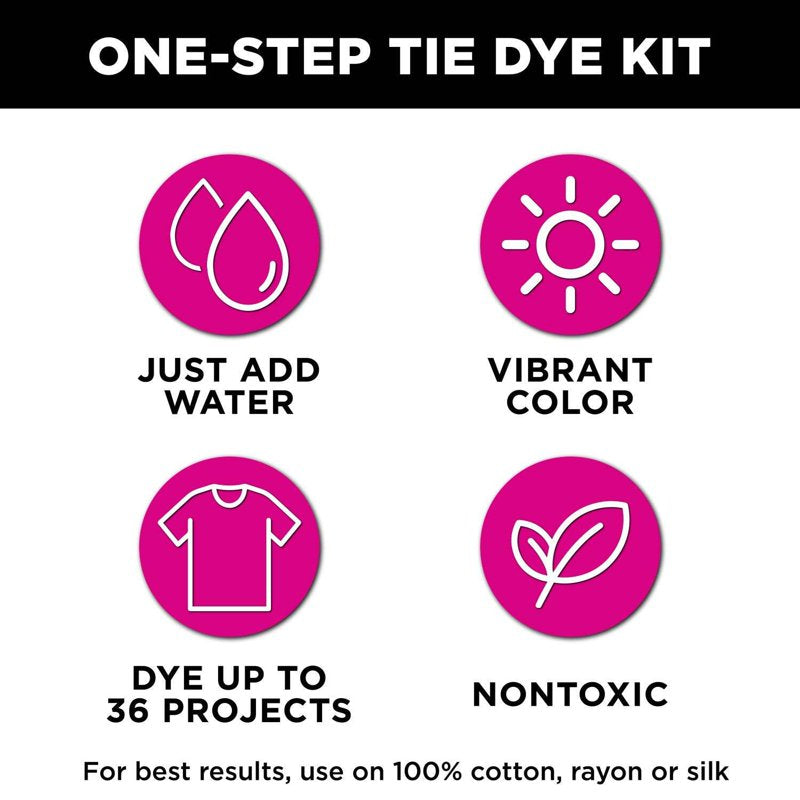 Pastel Tie-Dye Kit with 12 Colors for Cotton & Silk Fabric Crafts