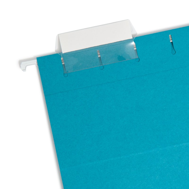 Hanging File Folders with Tabs - Teal 25 Pack for Office Organization