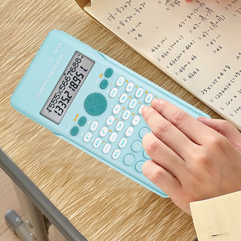 Scientific Calculator for Students 240 Functions 2-Line LCD Display Desktop Math Tool