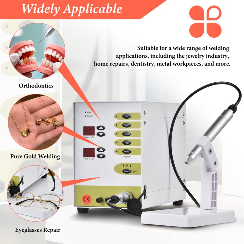 Portable Jewelry Welder Kit 110V 100A for Gold Silver Copper Repair