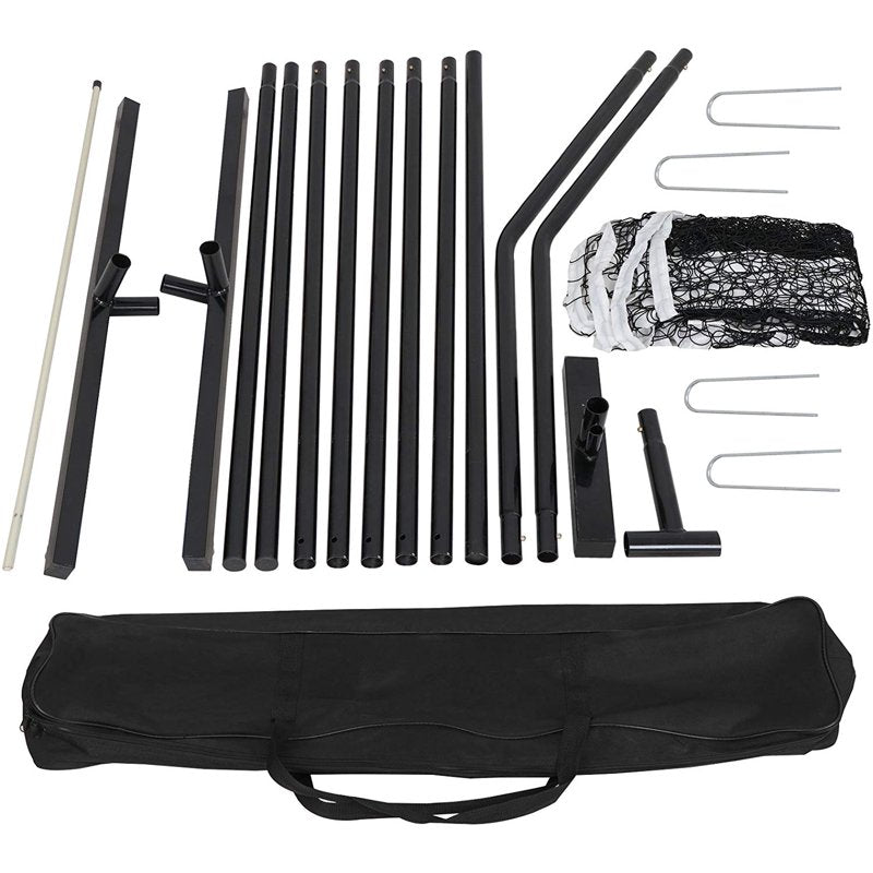 Portable Pickleball Net System 22FT with Steel Frame & Carrying Bag for Outdoor Sports