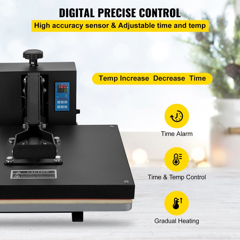16x20 Heat Press Machine 1700W for T-Shirts & Sublimation Transfers