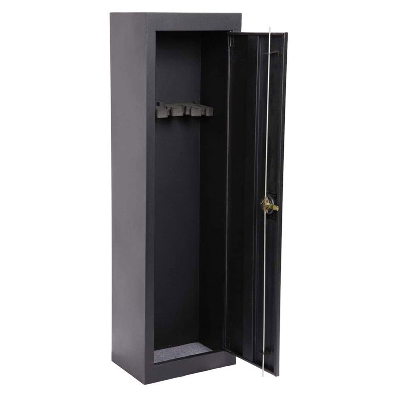5 Gun Safe Cabinet Black - Secure Storage for Rifles and Pistols