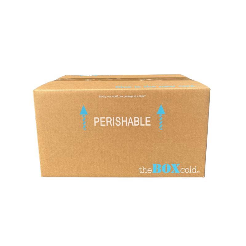 Insulated Cold Shipping Box with Foam Cooler - Reusable & Recyclable, 17 ³⁄₁₆ x 10 ³⁄₁₆ x 8 ¼ Inches