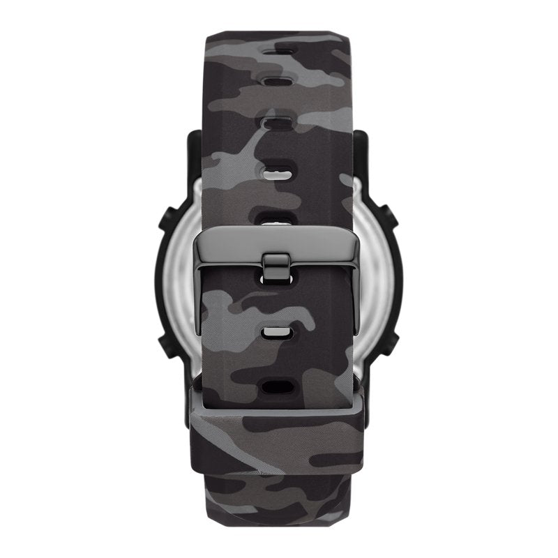 Men's Digital Sport Watch with Negative Display & Camo Strap - Water Resistant
