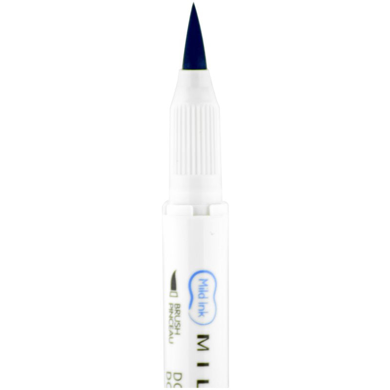 Mildliner Double-Ended Brush Pen Set, 5 Fluorescent Highlighters