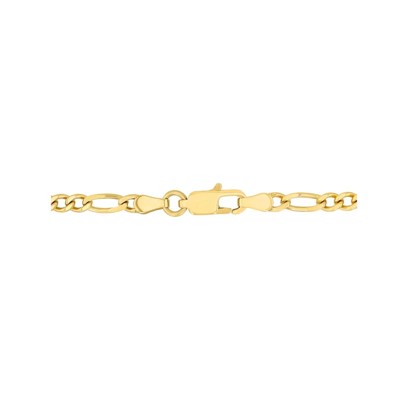 Men's Gold-Tone Stainless Steel Figaro Chain Necklace 18 Inch for Men