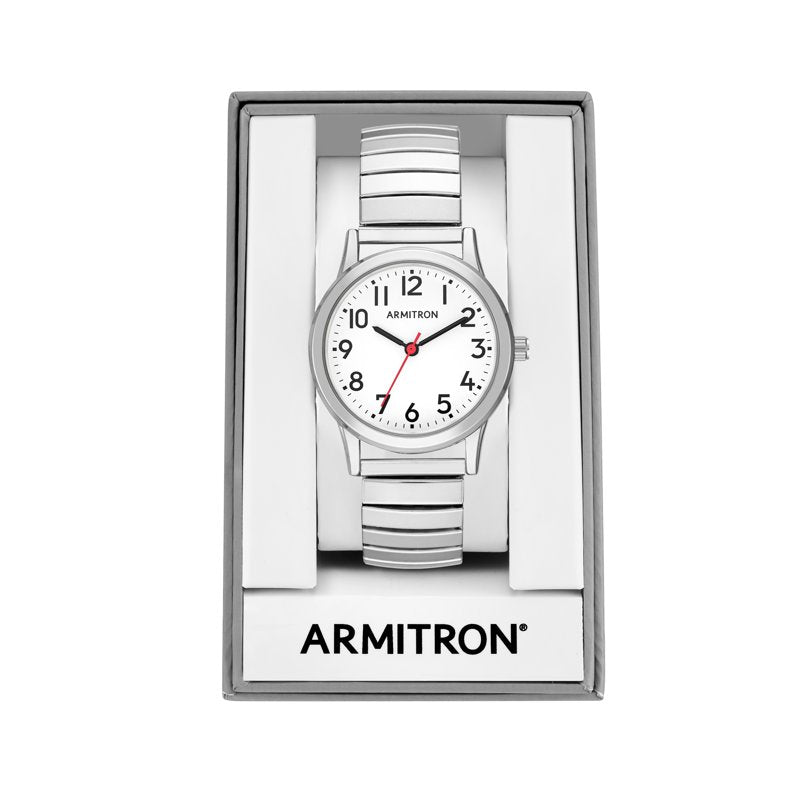 Women's Silver-Tone Expansion Band Wristwatch - Classic Analog Quartz