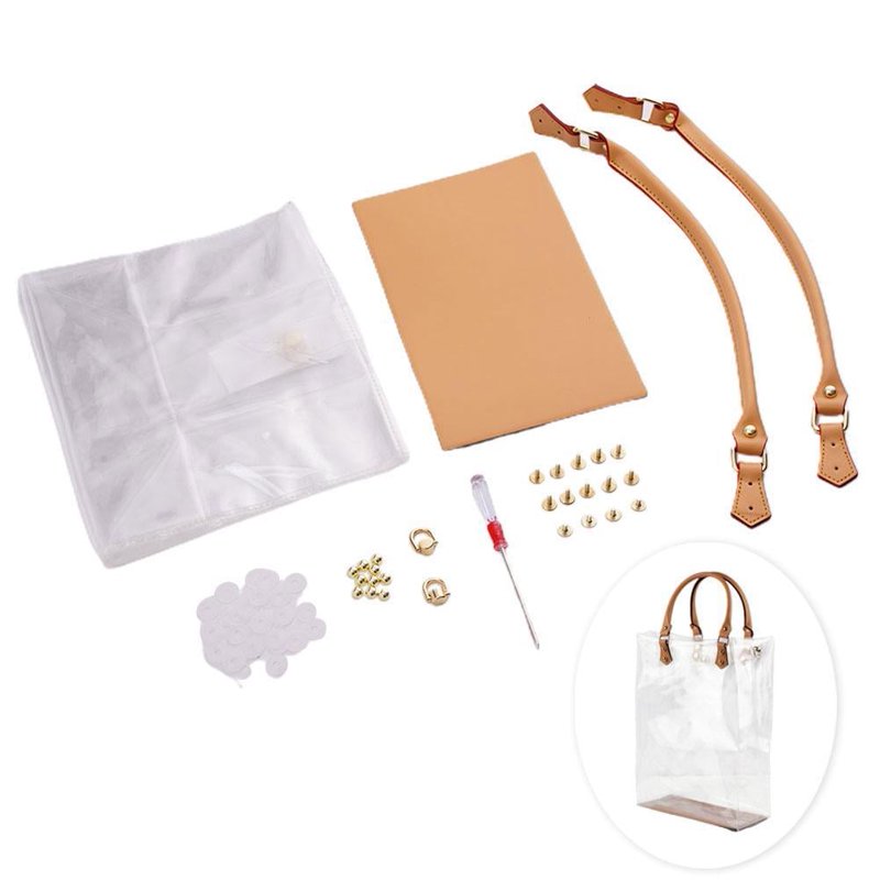 DIY Transparent Tote Bag Kit for Handmade Gift Bags and Craft Projects