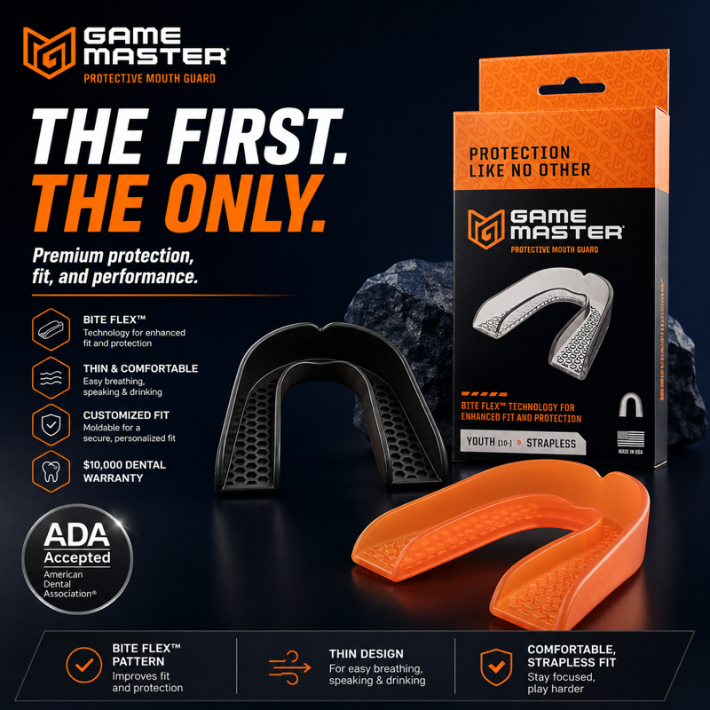 Youth Strapless Mouth Guard for Sports - Custom Fit, BPA-Free, Pack Options