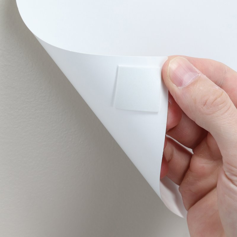Removable Double Sided Poster Tape - 10 ft White Wall Adhesive for Lightweight Items