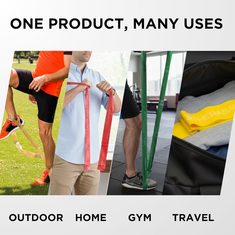 Heavy Resistance Exercise Band with Loops - 5 FT, Silver, Level 7, Non-Latex