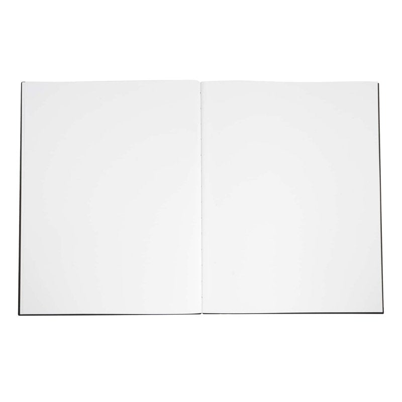 Black Hardcover Sketchbook Set - Acid-Free, Smudge Resistant Paper, 8.5 x 11 Inches, 6 Pack