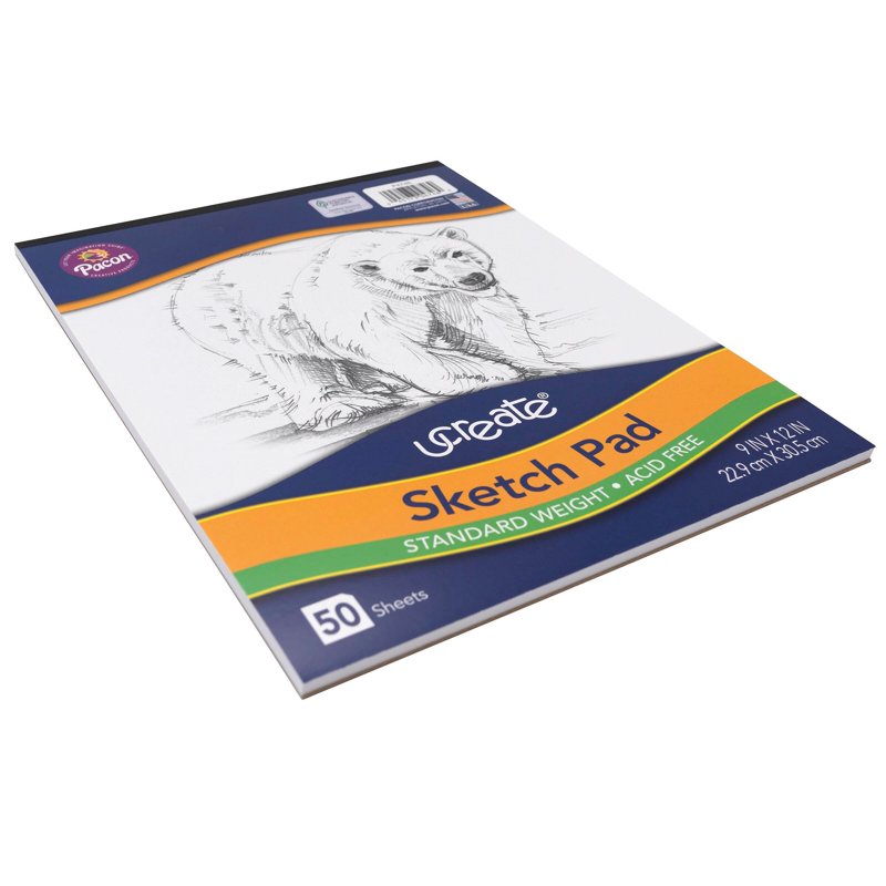 Art1st Sketch Pad - Mediumweight Drawing Paper, 9x12 Inches, 50 Sheets