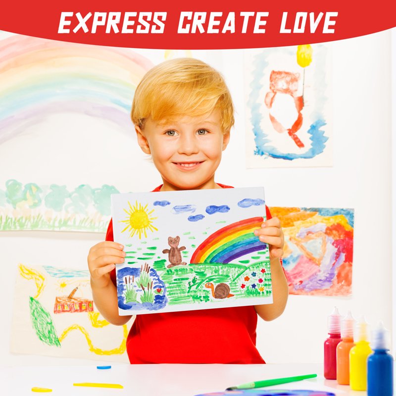 Canvas Painting Boards 8x10 Inch Pack of 12 - Cotton Primed Art Canvases