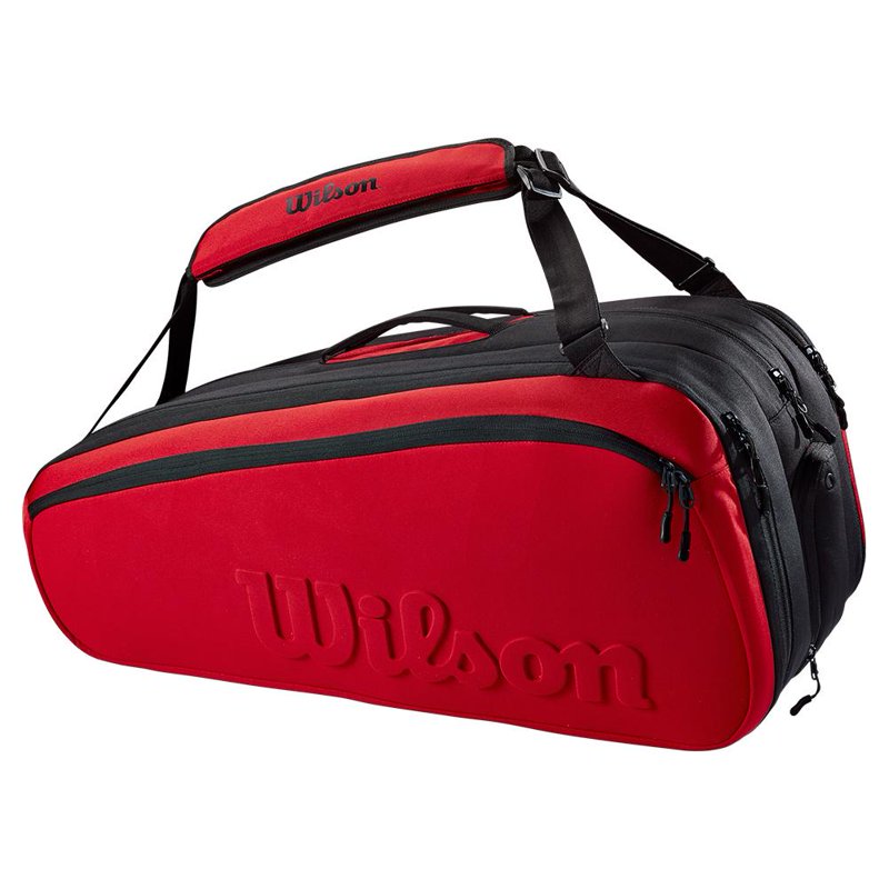 Wilson Super Tour 15-Racquet Tennis Bag with Thermoguard & Ventilated Shoe Pocket