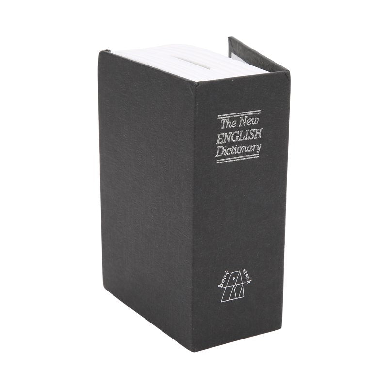 Book Safe with Lock and Keys - Hidden Steel Storage for Valuables and Gifts