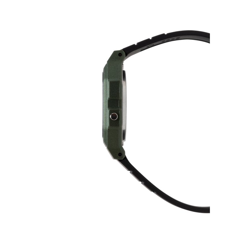 Digital Watch for Men Casual Waterproof F91WM-3A Black Green Resin