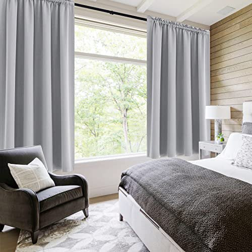 Blackout Curtains Room Darkening Thermal Insulated Window Drapes Set of 2